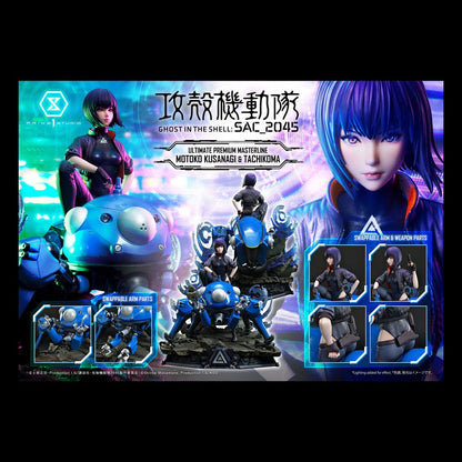 Ghost in the Shell: SAC_2045 statuette 1/4 Motoko Kusanagi and Tachikoma (Bonus Version)