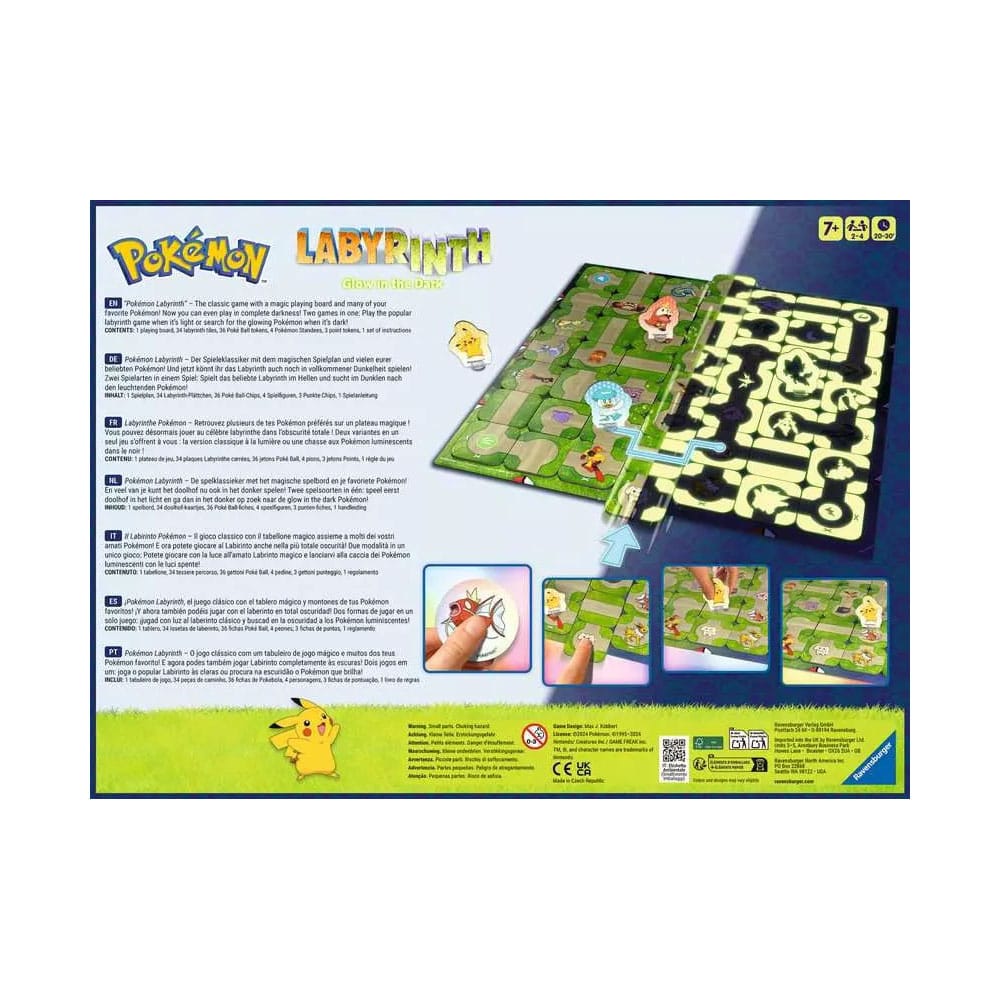 Pokémon jeu de plateau Labyrinth Glow in the Dark