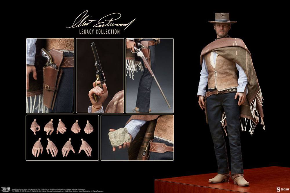 Le Bon, la Brute et le Truand figurine 1/6 Clint Eastwood Legacy Collection The Man With No Name 30 cm