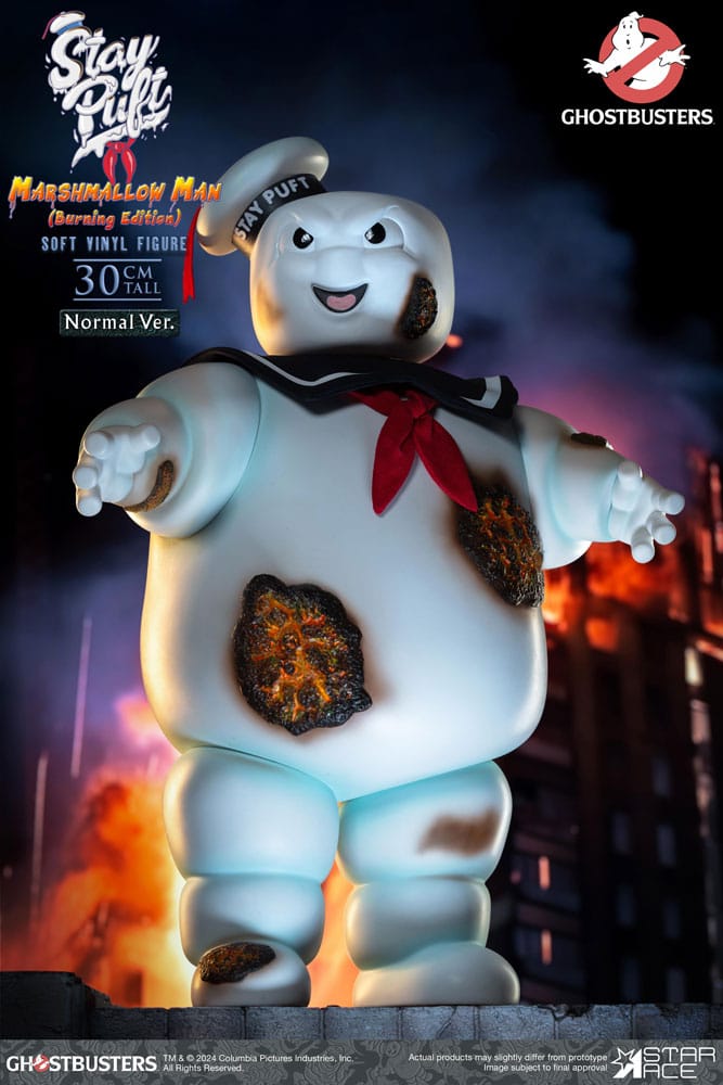 Ghostbusters statuette Stay Puft Marshmallow Burning  Normal Version 30 cm