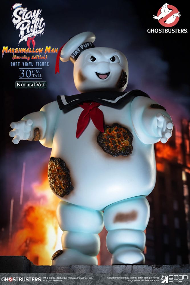 Ghostbusters statuette Stay Puft Marshmallow Burning  Normal Version 30 cm