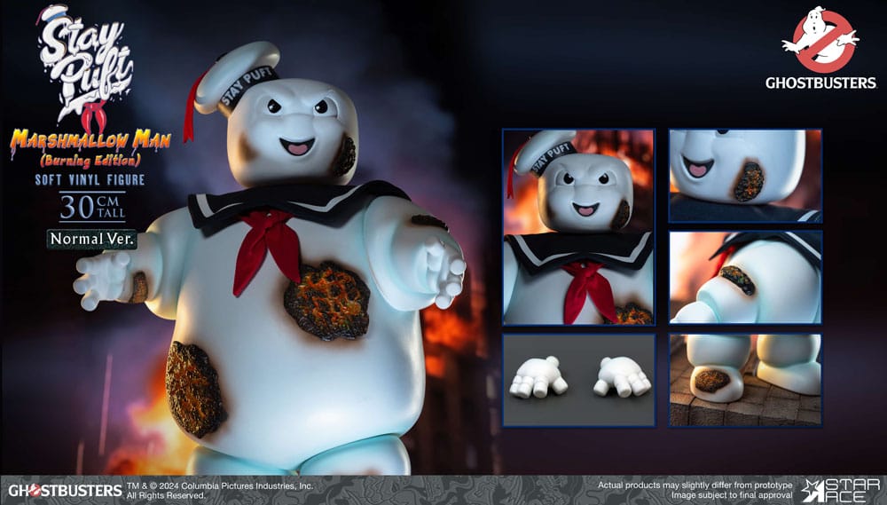 Ghostbusters statuette Stay Puft Marshmallow Burning  Normal Version 30 cm