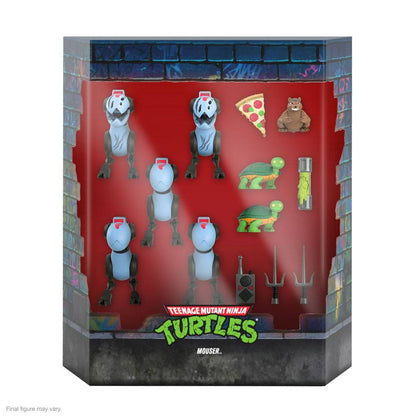 Les Tortues ninja pack 5 figurines Ultimates Mousers 8 cm